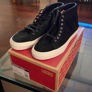 BRAND NEW Vans SK8-HI MOC black suede sneakers